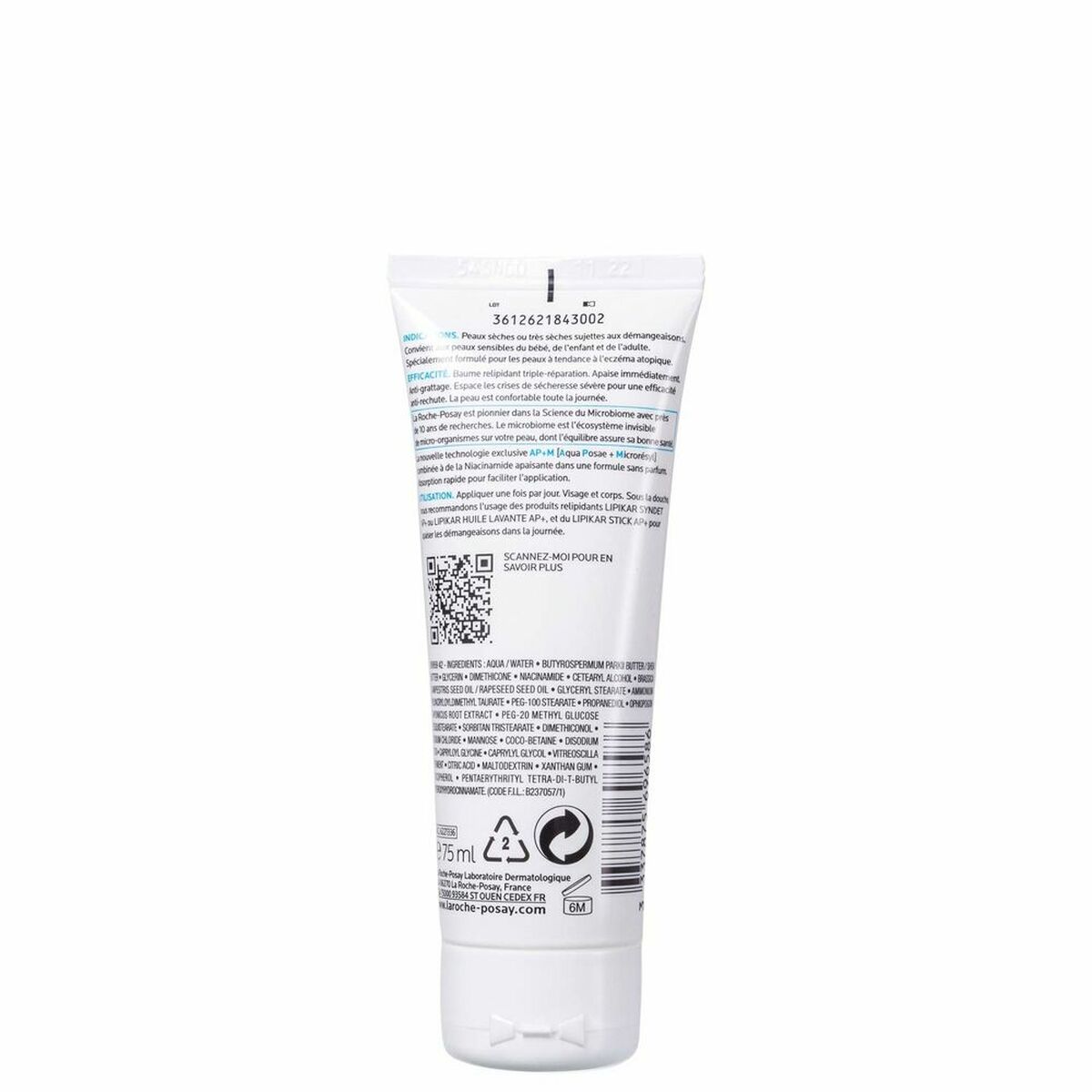 Handcrème La Roche Posay Lipikar Baume 75 ml
